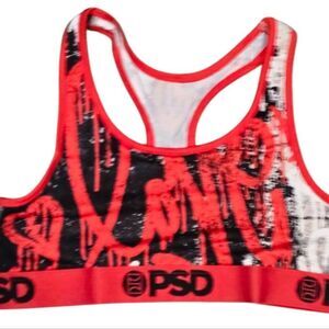 PSD Love Drips Graphic Sports Bra
